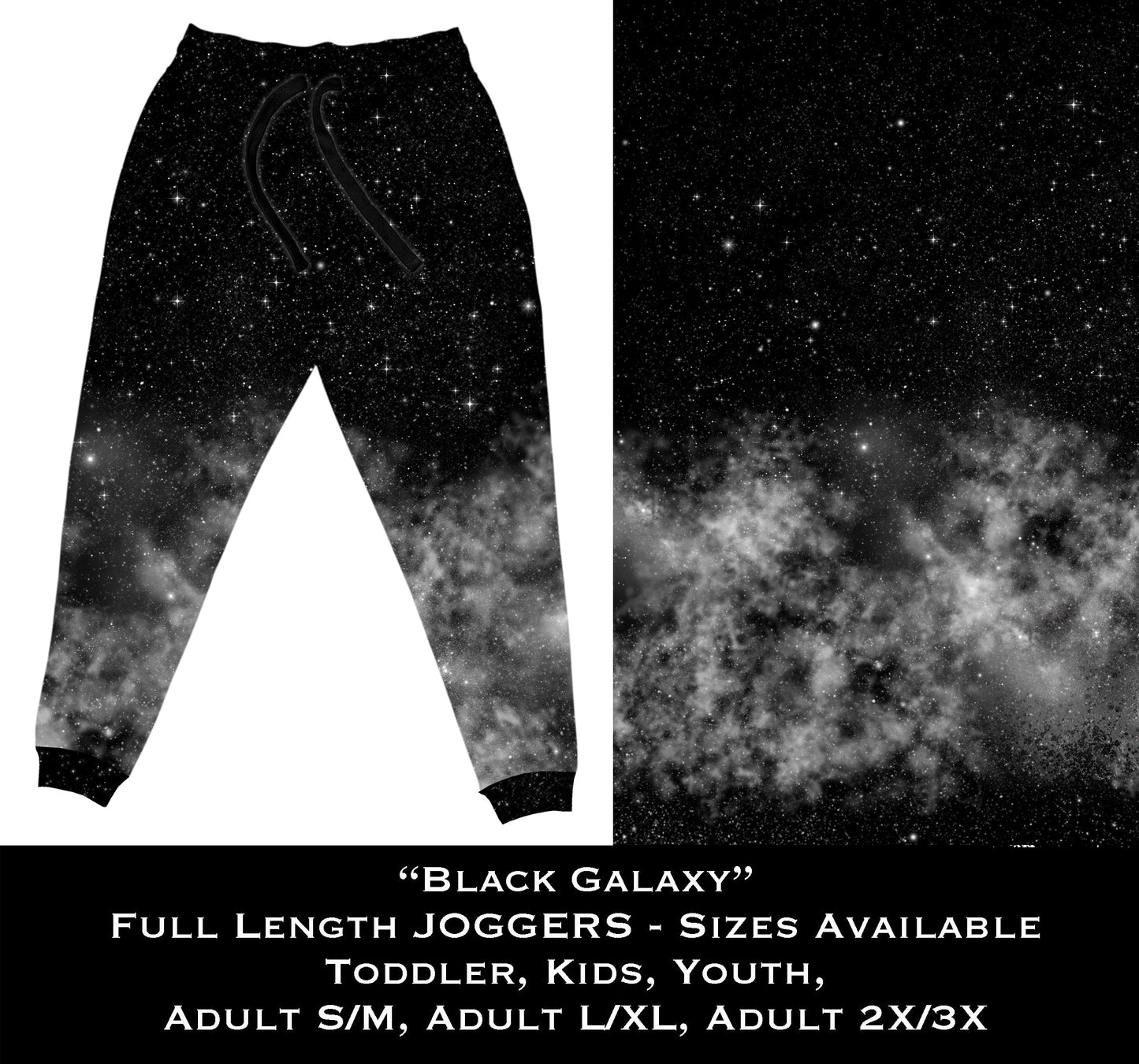 Black Galaxy - Full Joggers