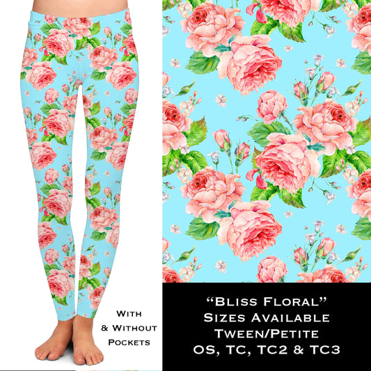 Bliss Floral - Leggings & Capris