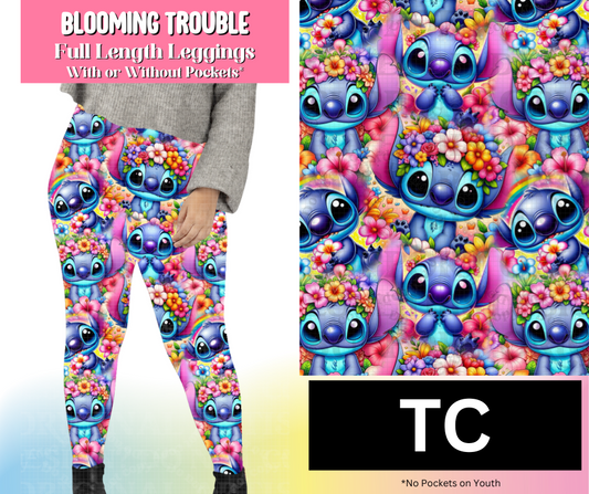 Blooming Trouble Full Length Leggings w/ Pockets