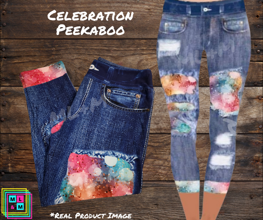 Celebration Faux Denim Capris
