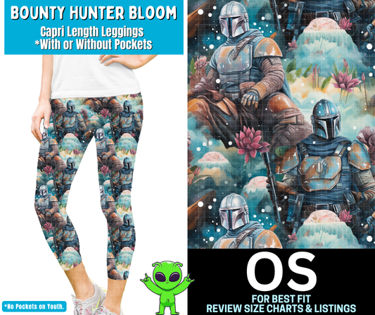 Bounty Hunter Bloom Capri Length Leggings w/ Pockets