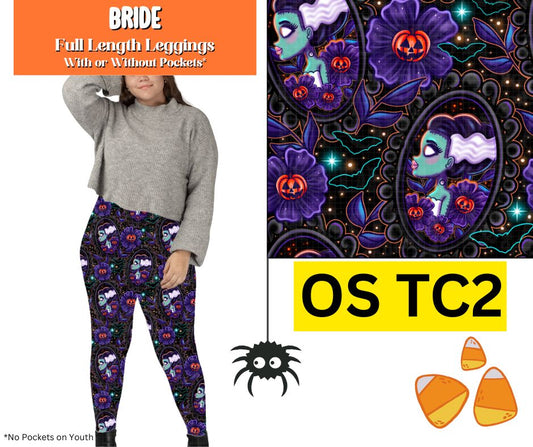 Bride Full Length Leggings w/ Pockets