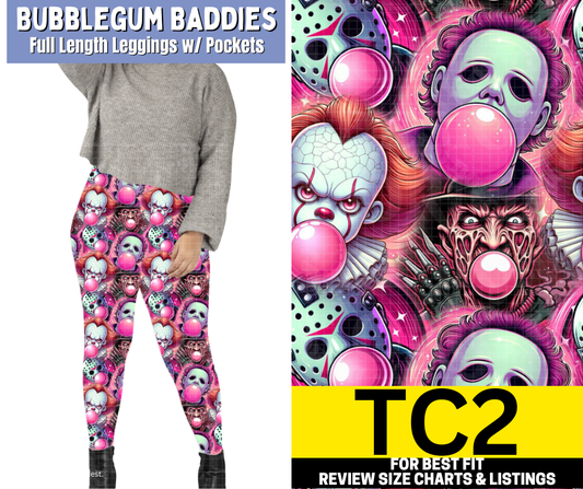 Bubblegum Baddies Full Length Leggings w/ Pockets