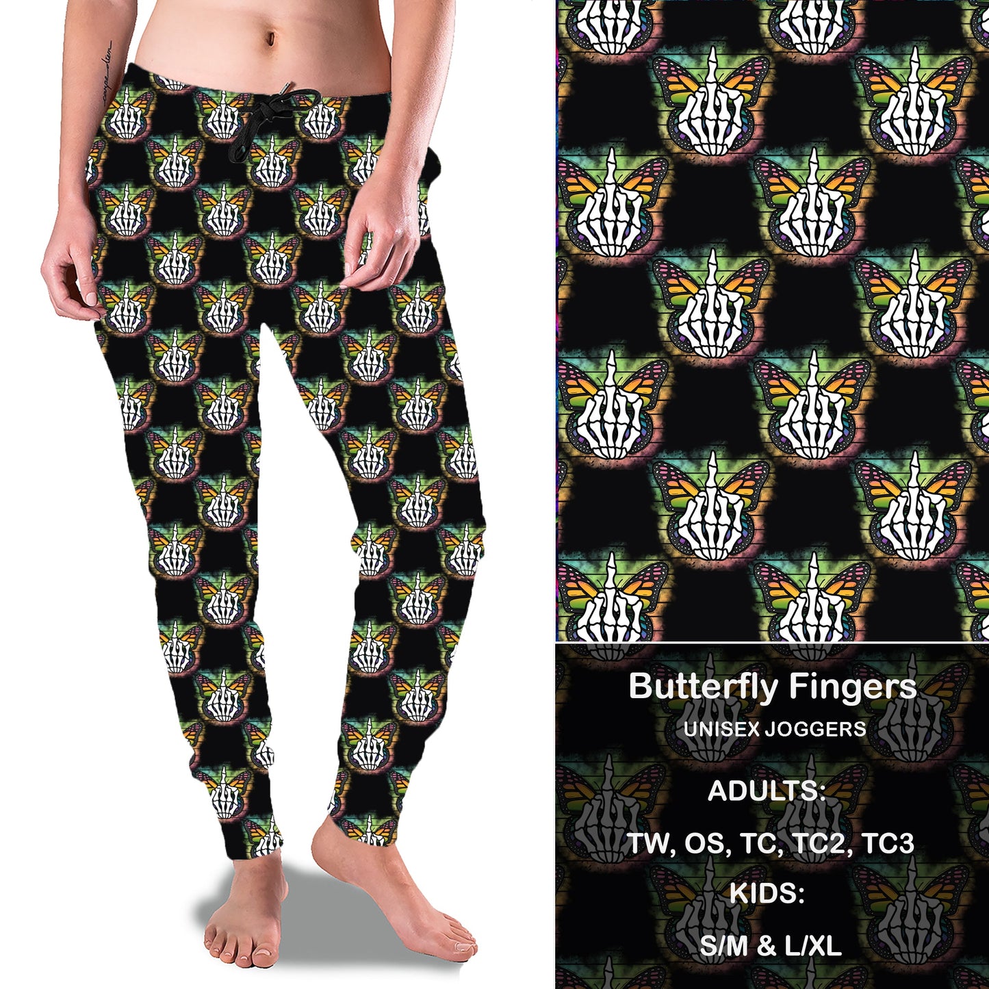 Butterfly Fingers - Full & Capri Joggers Preorder Closes 6/14 eta Late July