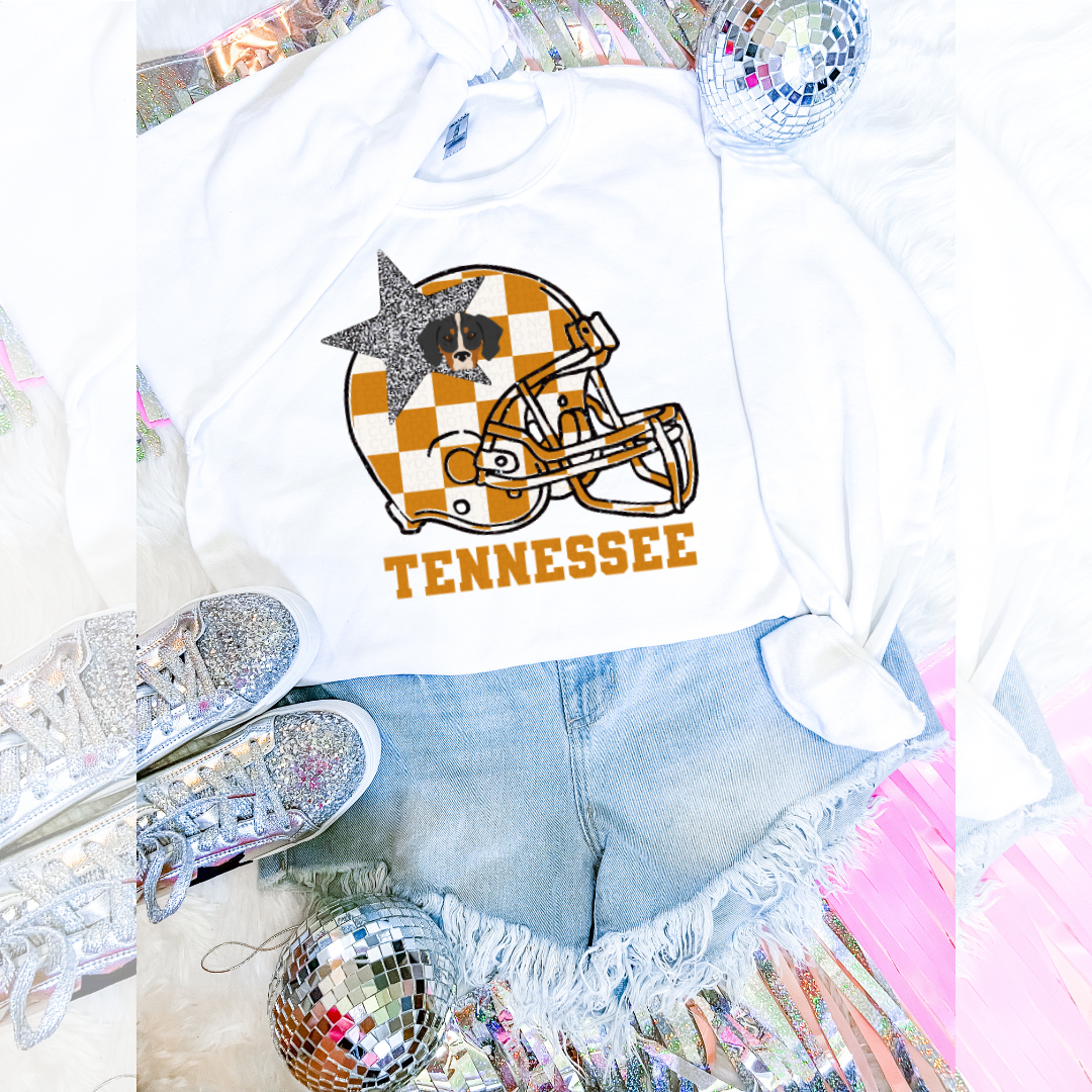 TN Checkered Helmet Graphic Sweatshirt