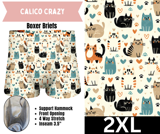 Calico Crazy Boxer Briefs