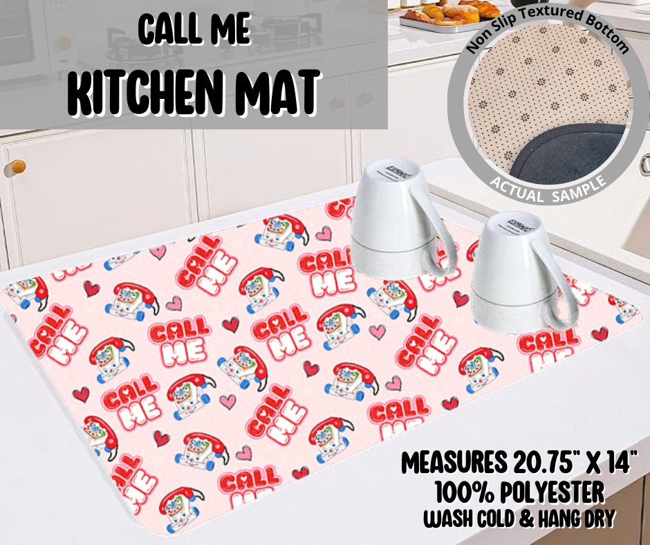 Call Me Kitchen Mat