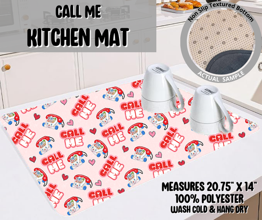 Call Me Kitchen Mat