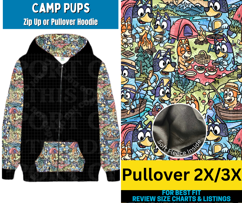 Camp Pups Pullover Hoodie