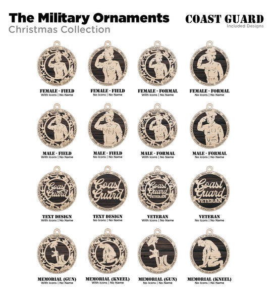 Coast Guard Ornaments - Made to Order