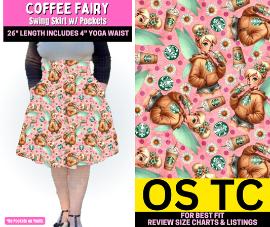 Coffee Fairy Swing Skirt