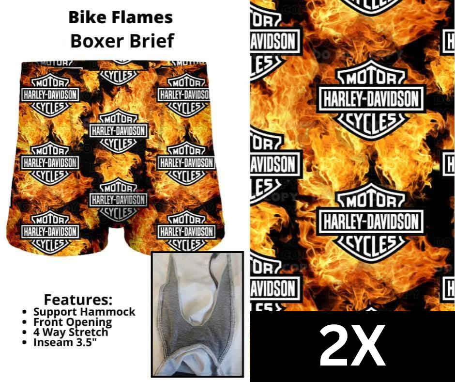 Bike Flames Boxer Briefs