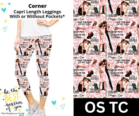 Corner Capri Length Leggings w/ Pockets
