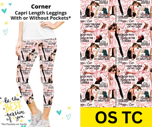 Corner Capri Length Leggings w/ Pockets