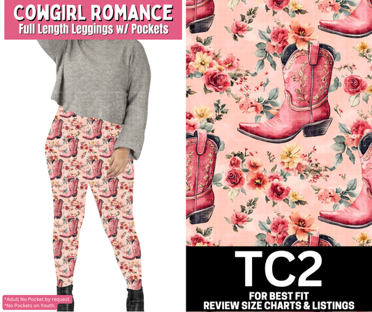 Cowgirl Romance Full Length Leggings w/ Pockets