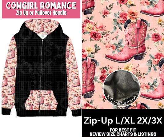 Cowgirl Romance Zip-Up Hoodie