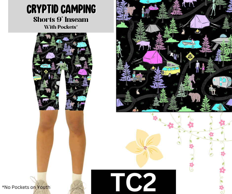 Cryptid Camping Jamaica Shorts w/ Pockets