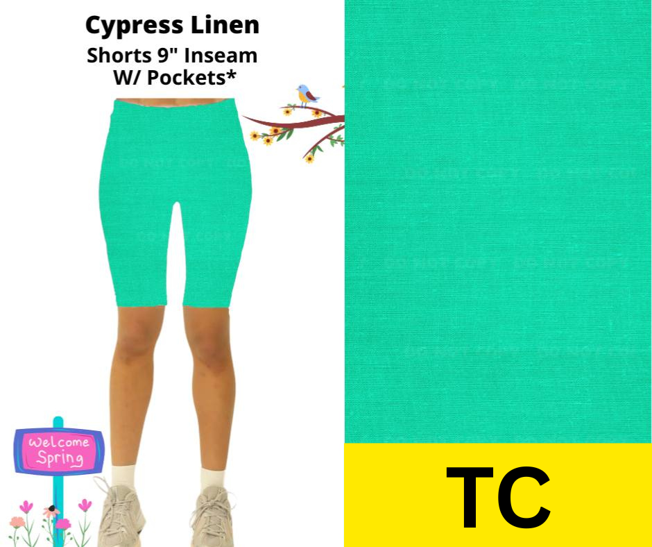 Cypress Linen Jamaica Shorts w/ Pockets