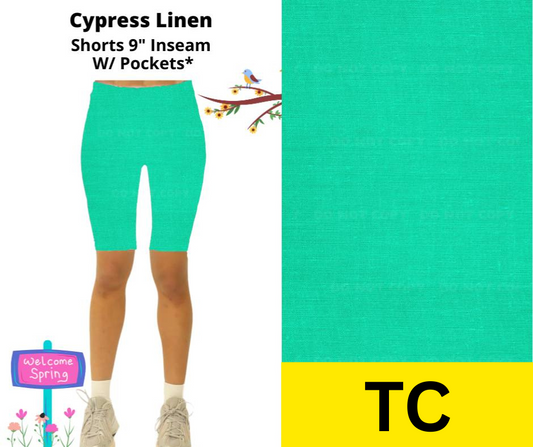 Cypress Linen Jamaica Shorts w/ Pockets