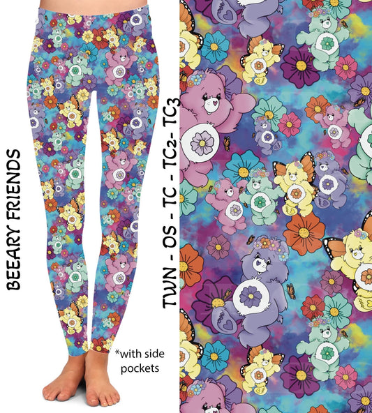 Beary Friends Leggings & Capris with Pockets