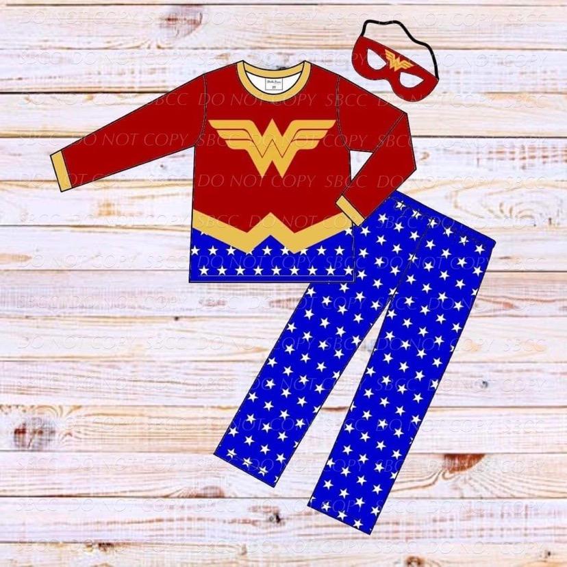 Superhero Loungewear Set - Red & Gold