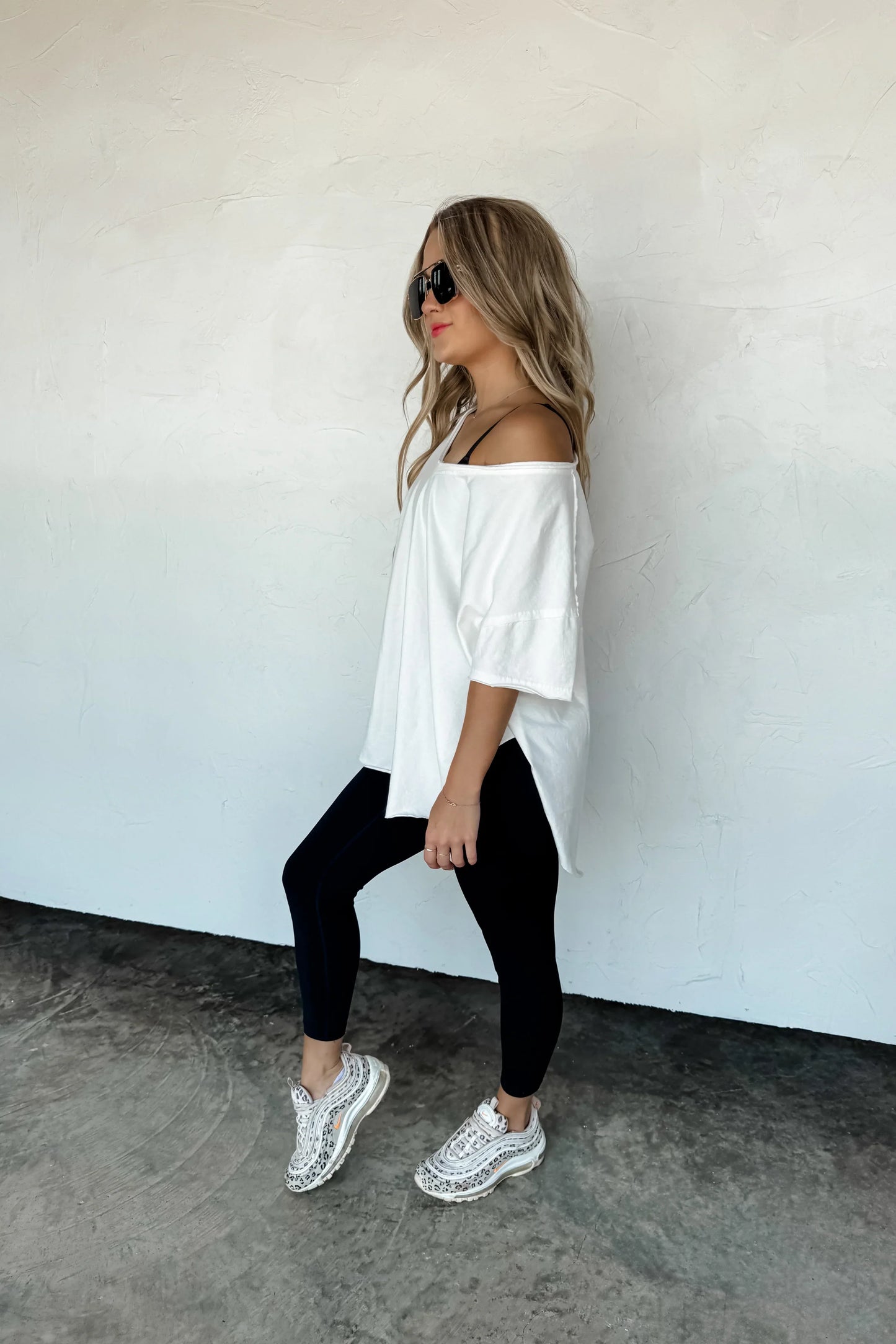 PREORDER: Joey V-Neck Washed Cotton Boyfriend Tee