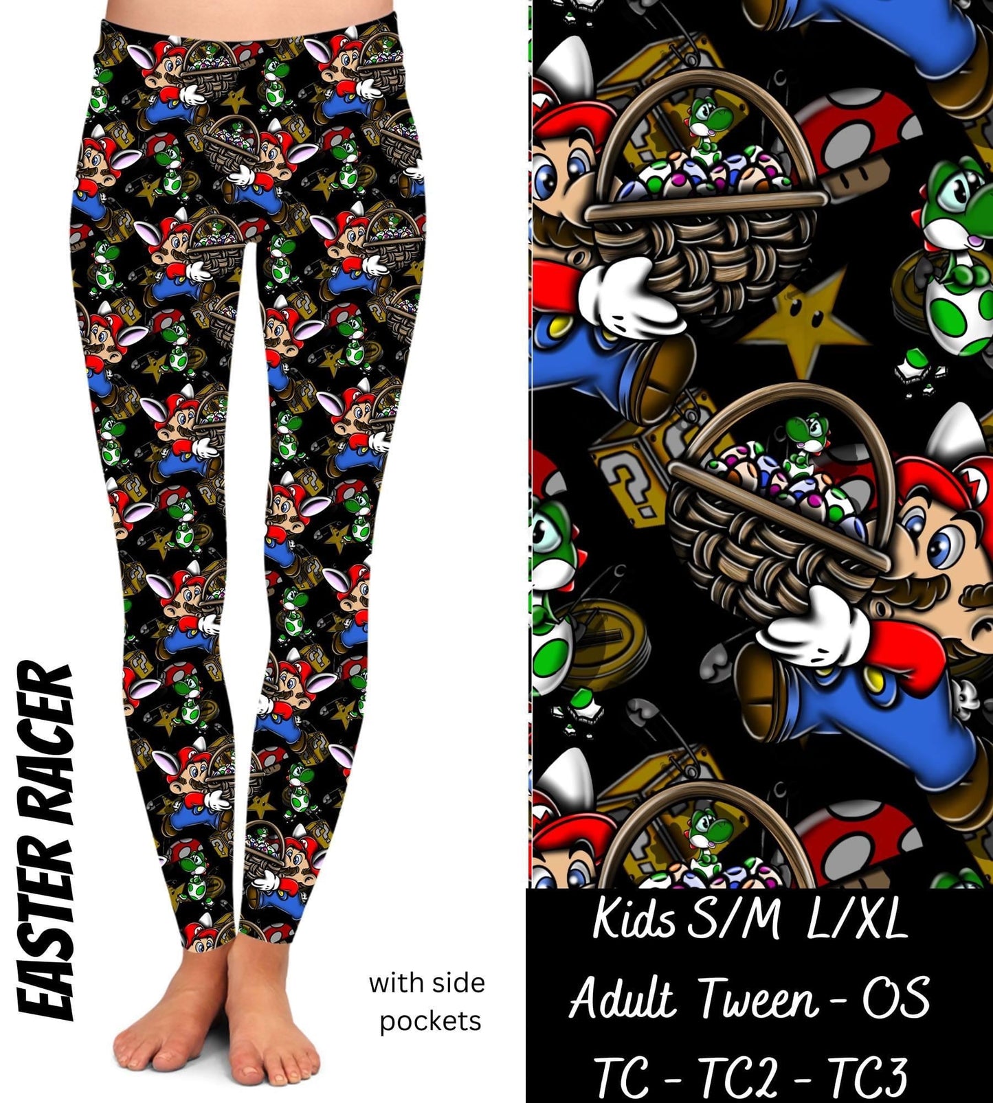 Easter Racer - Leggings with Pockets