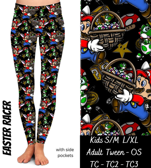 Easter Racer - Leggings with Pockets