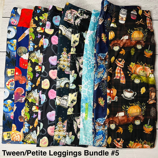 Tween - Petite Adult Leggings Bundle - 5