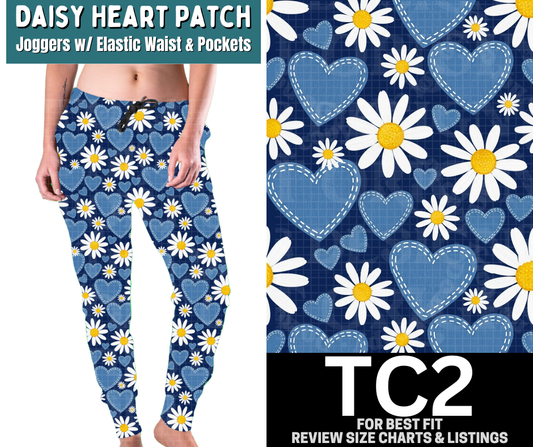 Daisy Heart Patch Joggers