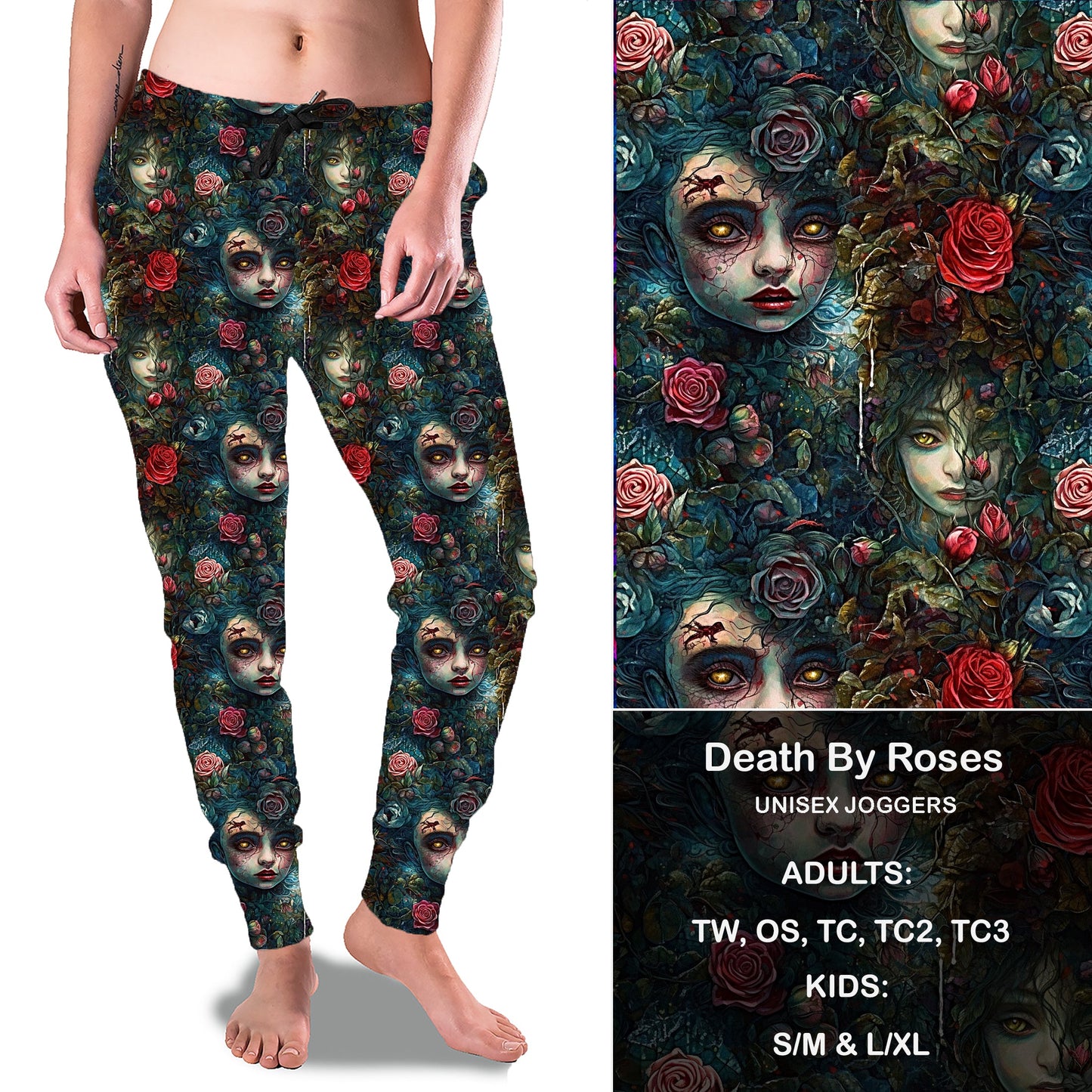 Death By Roses - Full & Capri Joggers Preorder Closes 6/19 eta Late July