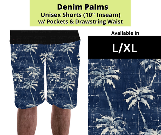 Denim Palms Unisex Shorts