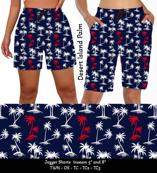 Desert Island Palms Jogger Shorts