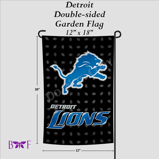Detroit garden flag