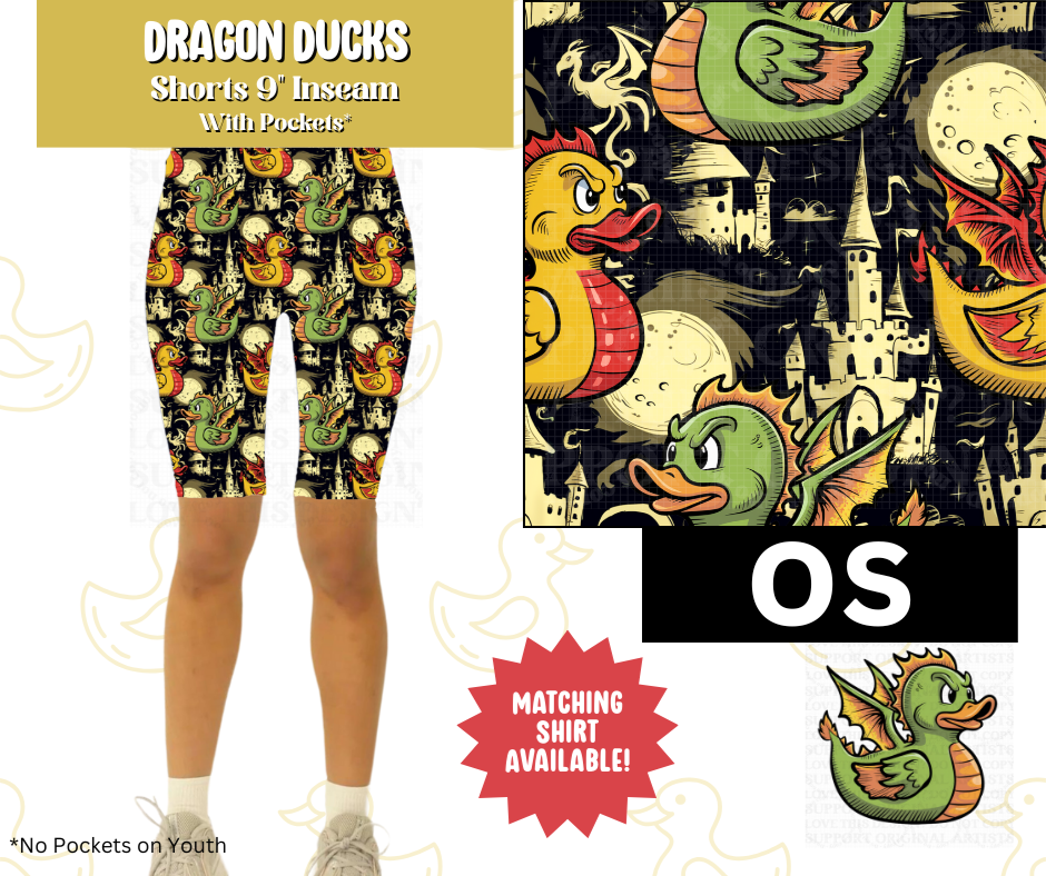 Dragon Ducks Jamaica Shorts w/ Pockets