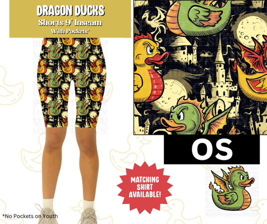 Dragon Ducks Jamaica Shorts w/ Pockets
