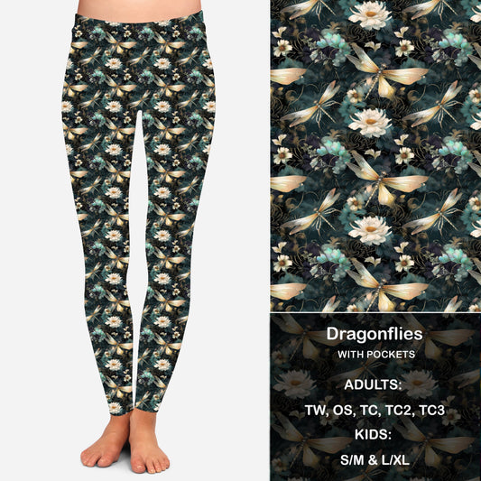 DragonFlies - Leggings with Pockets Preorder Closes 8/28 eta 4-6 weeks