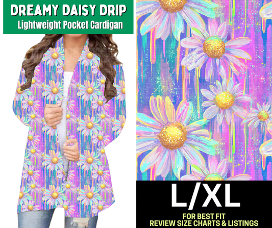 Dreamy Daisy Drip Pocket Cardigan