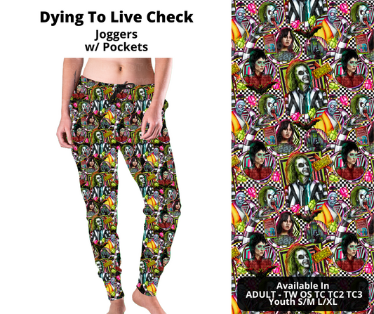 Dying To Live Check Joggers