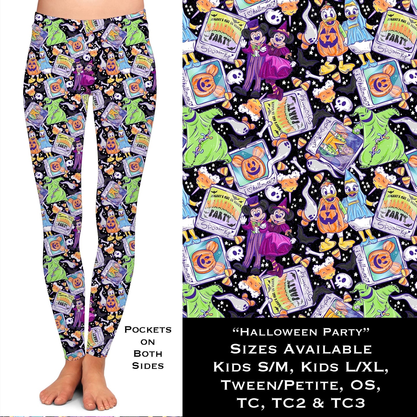 Halloween Party Leggings with Pockets