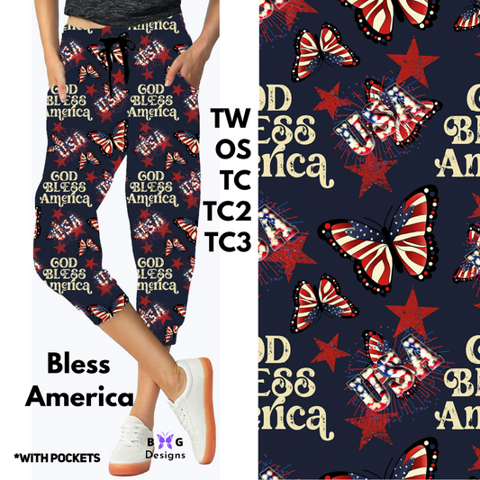 Bless America - Capri Joggers