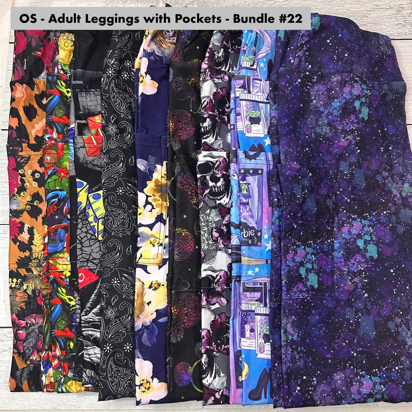 OS - Adult Leggings with Pockets Bundle - 22