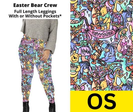 Easter Bear Crew Full Length Leggings w/ Pockets