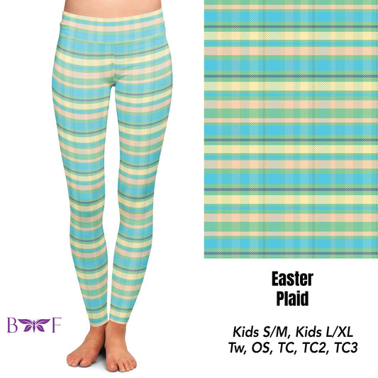 Easter Plaid skort with pockets