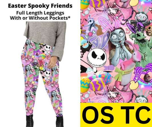 Easter Spooky Friends Full Length Leggings w/ Pockets