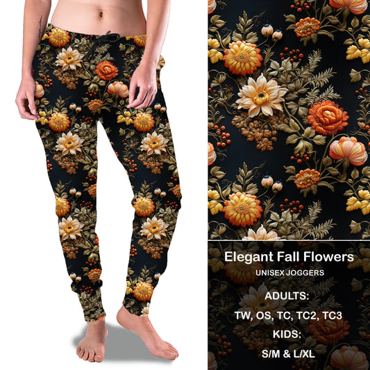 Elegant Fall Flowers Full Joggers Preorder Closes 7/31 eta September