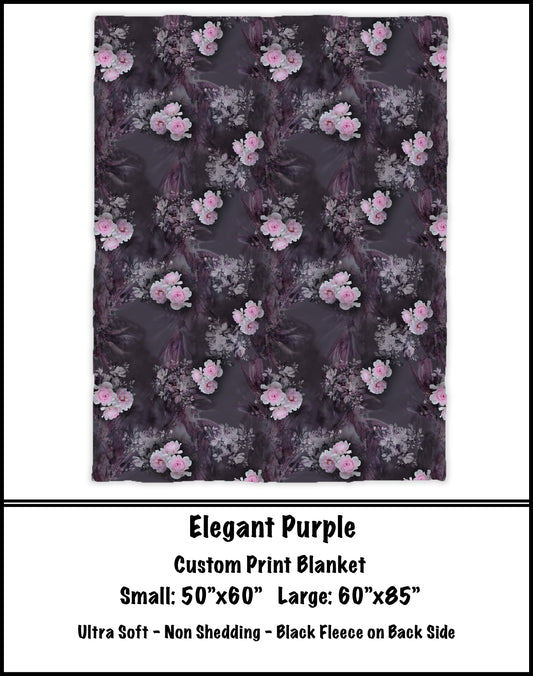 BG68 - Elegant Purple Fleece Blanket - Preorder Closes 3/23 ETA: 8-10 weeks