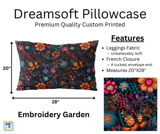 Embroidery Garden Pillowcase