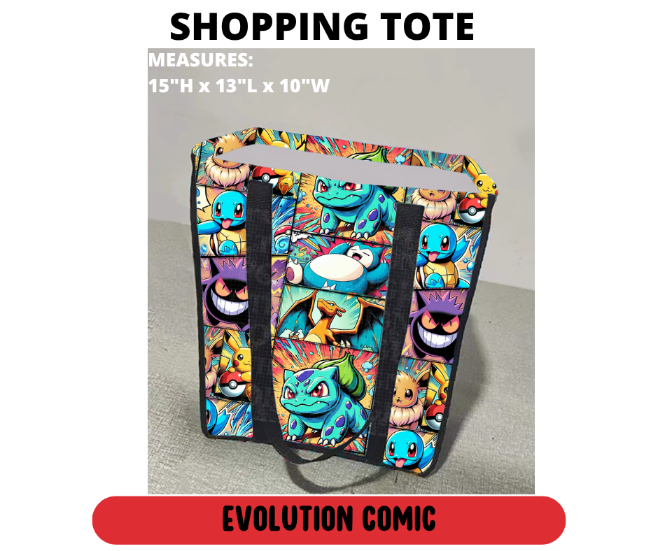 Evolution Comic Shopping Tote