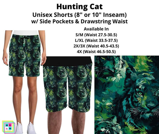 Hunting Cats Unisex Shorts